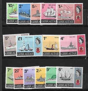 BRITISH GIBRALTAR Yv# 184/197 MNH Complete Set - Picture 1 of 1