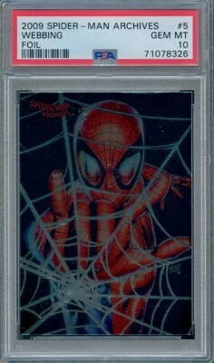 Spider-Man Archives Foil #5 2009 correas PSA 10 💎 🔥RARO🔥 Foto 1 de 2