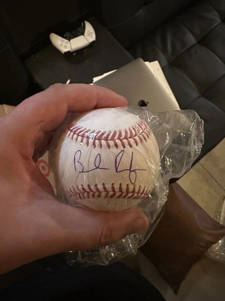 Brendan Rodgers Signed Autographed official Game Baseball JSA COA Rockies - Image 1 of 2