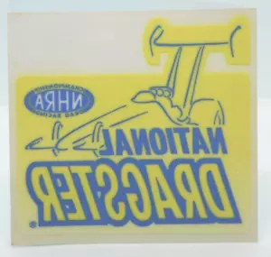 Decal National Dragster NHRA Set of 2 4 x 4 In Racing Sticker Reverse Printed - Picture 1 of 1