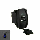 Universal Auto Auto Boot Dual Port USB Ladegerät Buchse Adapter ABS Kunststoff 12V-24V