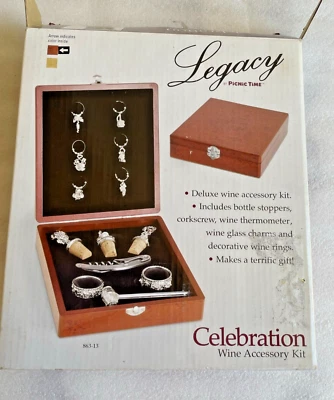 Celebration Wine Accessory Kit Hello Florida Plaque Legacy New - Image 1 of 4