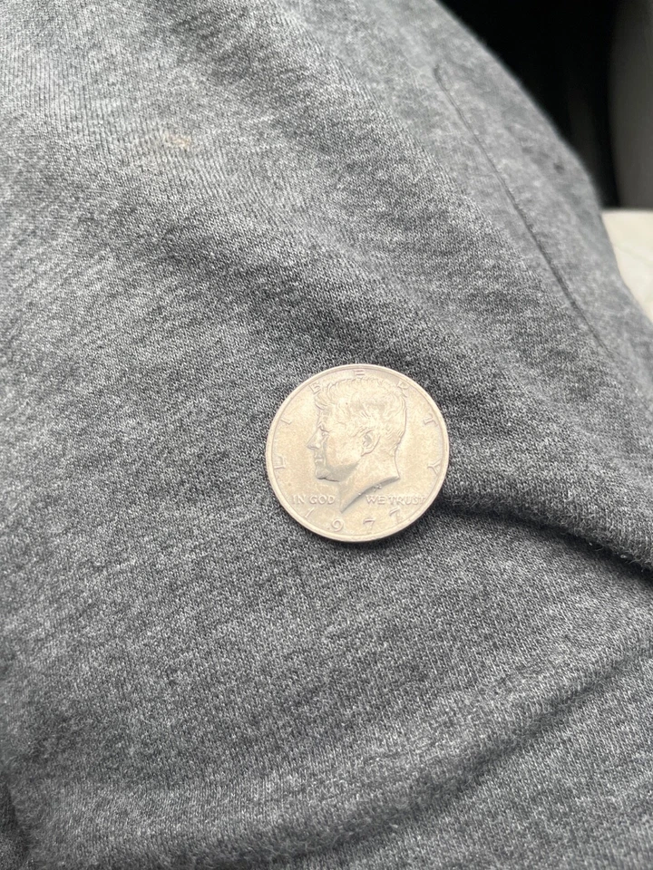 1977 Kennedy Half Dollar Uncirculated No Mint Mark Free Shipping - Image 1 of 2