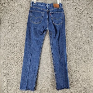 Jeans Levi's Para Hombre 32x34 501 Premium Big E Azul Botón Mosca Clásico Recto - Imagen 1 de 15