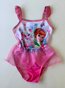 Girls Frozen Elsa and Anna Swimming Costume - 2 to 3years - Picture 1 of 1