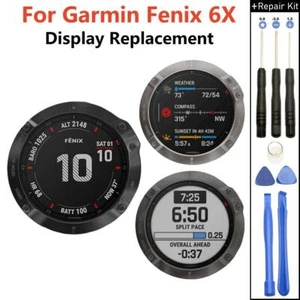 Screen For Garmin Fenix 6X GPS Sport Watch LCD Display Glass Replacement Part BN - Zdjęcie 1 z 7