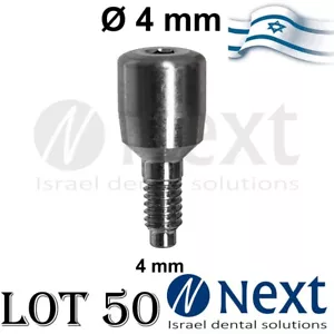 Lote x 50 Pilar Tapa Curativa Interna Hexagonal Ø 4 mm Titanio 4 mm - Imagen 1 de 1