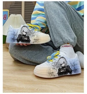 NieR: Automata Anime Sneaker Freizeitschuhe Sportschuhe Schnürer Schuhe PU Shoes - Picture 1 of 14