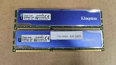 Kingston 8GB DDR3 1600 Desktop DIMM RAM Hyperx KHX1600C10D3B1/8G PC3-12800 240p - Image 1 of 3