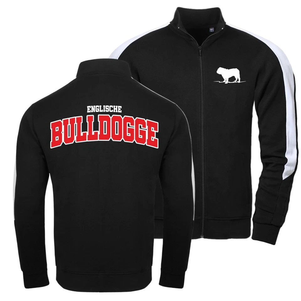 Herren Männer Trainingsjacke Englische Bulldogge LOGO english bulldog jacket - Bild 1 von 1