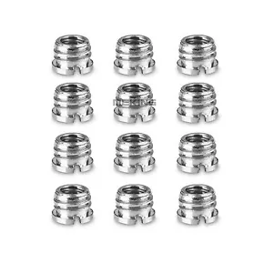 12 Confezioni Adattatore a Vite Convertibile in Ottone da 1/4" a 3/8" per Treppiedi Accessorio Monopiede - Foto 1 di 2