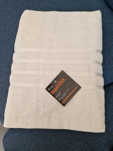 Paquete de 3 sábanas de baño blancas de algodón egipcio - Imagen 1 de 4