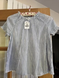 BNWT Next Age 13 Girls 100% Cotton Top Seersucker Fabric - Picture 1 of 3