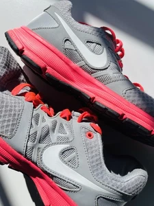 Nike Air Relentless 2 Grey Hot Pink Womens Sz 9 Running Shoes Model 512083-002 - Picture 1 of 16