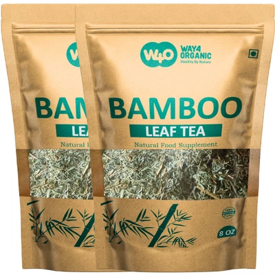 Té de hojas sueltas de bambú 8 oz, té delgado, bienestar general (paquete de 2) Foto 1 de 4