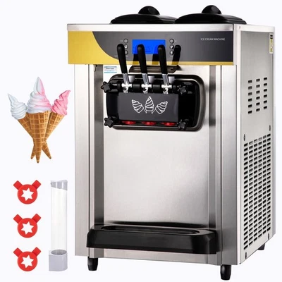 Uimoso Commercial Ice Cream Machine 22-30L/H 2200W Countertop Soft Serve Maker.