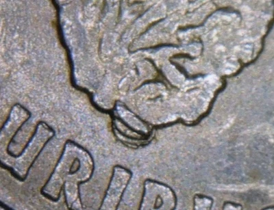 2009P Guam U.S. Territories Quarter Island + Die Break Chip Mint Error Coin - Image 1 of 3