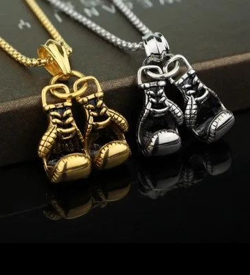 Halskette Boxhandschuhe Herren Damen Jungen Mädchen  - Bild 1 von 4