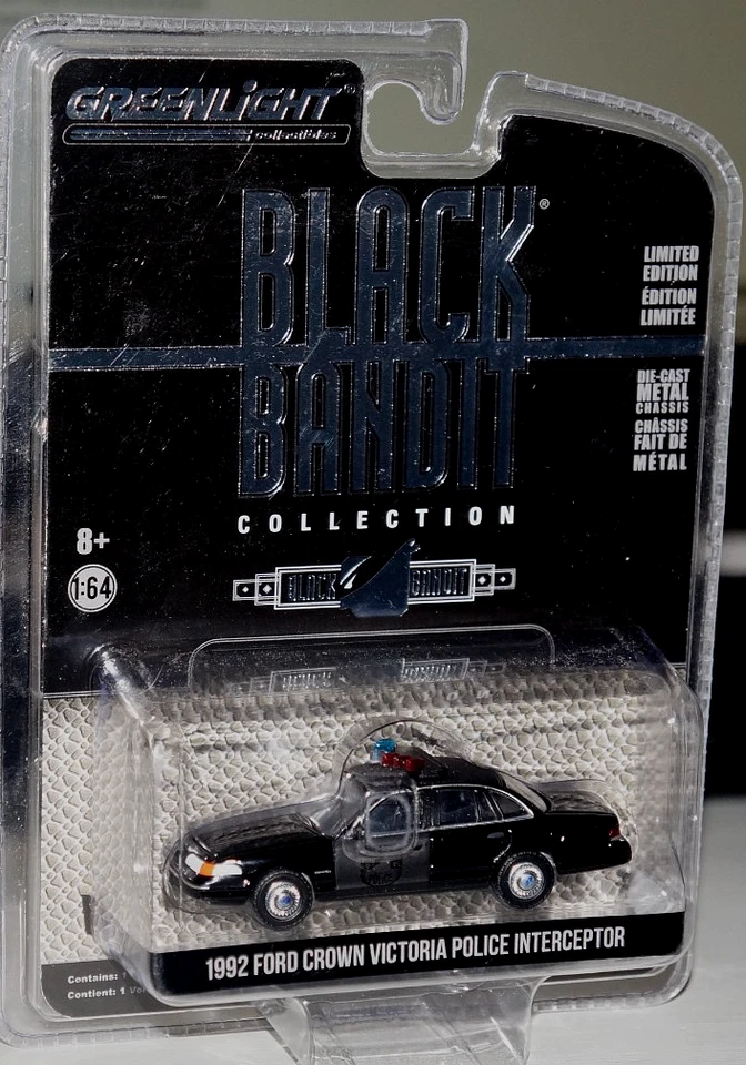 Greenlight Black Bandit 1992 Ford Crown Victoria Police Interceptor Series 23 - Image 1 of 1