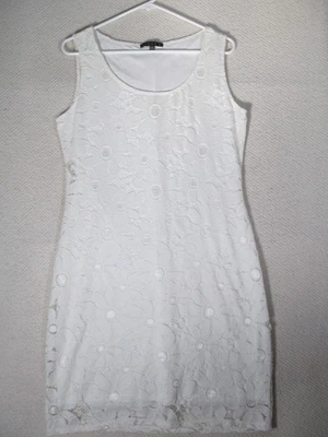 TIANA B Women's Dress Size Med Sheath Sleeveless White Lined Floral - Image 1 of 4