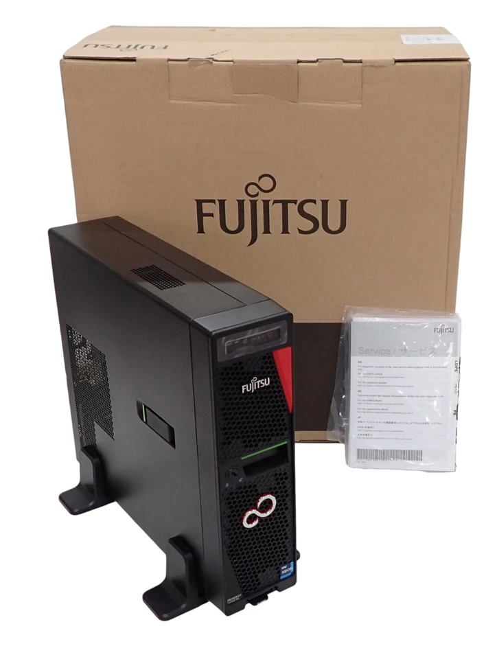 New Fujitsu Primergy TX1320 M6 Xeon 4C E-2434 3.4GHz 32GB DDR5 RAM 4SFF Server - Image 1 of 4