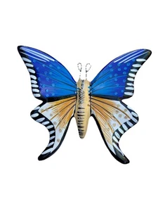 Hand Painted Ceramic Butterfly Wall Decor Multicolor - Picture 1 of 4