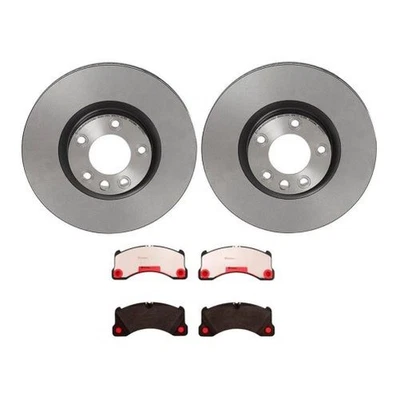 Kit de frenos de disco delanteros Brembo KT00946 PRIME con pastillas de cerámica para Porsche Cayenne Foto 1 de 3