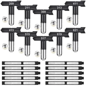 10 Pcs Spray Tips Airless Paint Sprayer Nozzle Tip and 10 Pcs Airless Spray G... - Picture 1 of 7