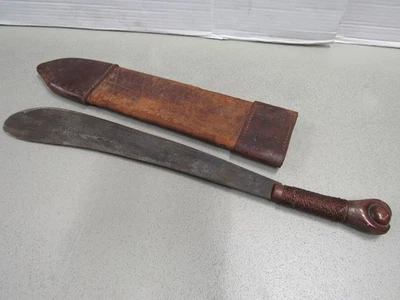 Collins & Co 1148 Bolo Machete Legitimus con Vaina de Cuero FRÁGIL ÁSPERO Foto 1 de 4