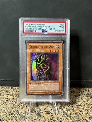 PSA 9 Gearfried the Iron Knight PSV-101 Pharaoh's Servant 1st Edition - Image 1 of 2
