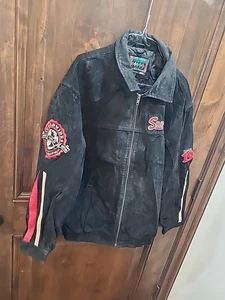 Snap-On Tools Black Suede Leather Jacket 2008 Tools Edition Mens XL - Picture 1 of 8