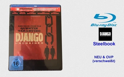 Django Unchained - Quentin Tarantino - Blu Ray Steelbook Edition - NEU OVP !! - Bild 1 von 4
