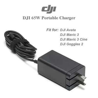 DJI 65W Portable Charger with Cable for Mavic 3,Air 3,Avata(PD-65CN) US/CN/JP/TW - Image 1 of 4