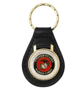 marine corps leather chain ring made in usa - Picture 1 of 1