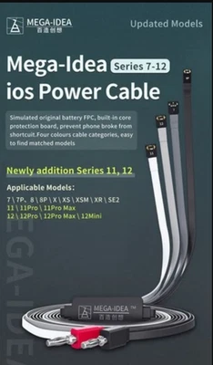 iPhone Boot TestCable DC Bench PowerSupply PCB Repair Apple 7-12 Series Qianli - Image 1 of 3