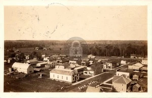 Luck WI Wisconsin Birdseye View 1915 RPPC Photo Postcard COPY - Picture 1 of 2