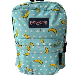 Jansport Limited Edition Superbreak Oh Bananas Polka Dot School Backpack RARE - Picture 1 of 11