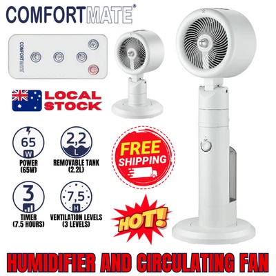 Comfortmate 3in1 Air Purifier Humidifier And Circulating Fan Electric Tower Fans - image 1 of 4
