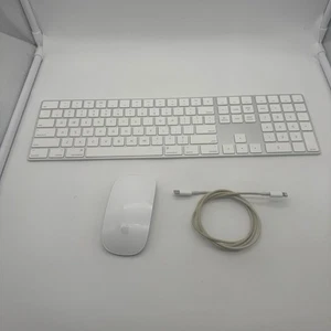 Apple Magic Keyboard with Numeric Keypad, Magic Mouse, Lightning Cable Bundle - Picture 1 of 3
