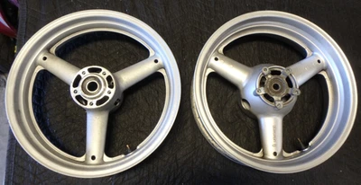 SUZUKI SV650 + SV650S 99-02 FRONT AND REAR WHEEL SET, STRAIGHT RIMS 65/53 - Image 1 of 4