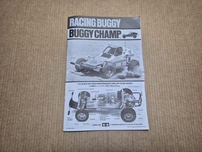 Tamiya Buggy Champ Original User Instruction Manual Booklet 1/10 Scale 2WD Racer - Image 1 of 4