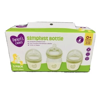 Parent's Choice Simplyst Bottle, 0Months + , 5 fl oz 3 Pack - Image 1 of 4