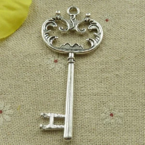 Free Ship 30 pcs tibetan silver key charms pendant 67x30mm L-4703 - Picture 1 of 4