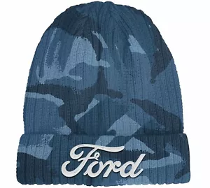π§’ Ford Logo Embroidered Camo Beanie β Tough Look, Legendary Brand - Picture 1 of 3