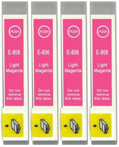 4 Tintenpatronen Light Magenta zur Verwendung mit EpsonPX810FW PX820FWD PX830FWD - Bild 1 von 1