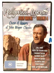 Hollywood Legends Vol 4 DVD John Wayne 8 Western B&W Movies All Region Sealed - Picture 1 of 2