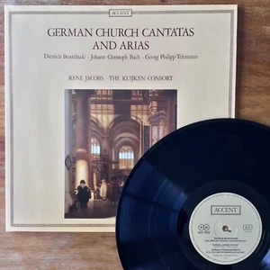 German Church Cantatas Arias - Jacobs (Accent ACC 7912) Belgium Import NM Vinyl - Picture 1 of 9