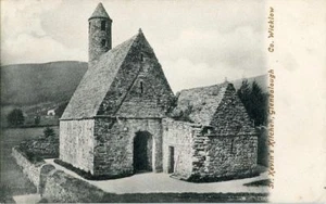 PRINTED POSTCARD ST. KEVINS KITCHEN, GLENDALOUGH, CO WICKLOW REPUBLIC OF IRELAND - Picture 1 of 2