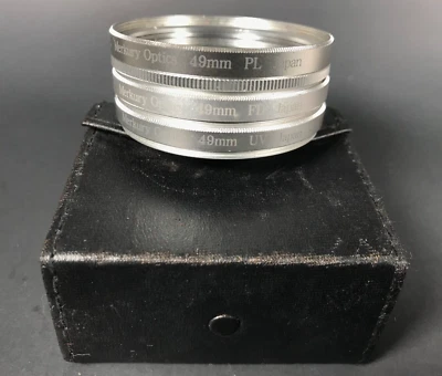 Merkury Optics 49mm UV FD PL Camera Lens Filters Made In Japan - Image 1 of 4