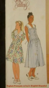 VINTAGE SIMPLICITY GIRLS DRESS UNCUT PATTERN 7628 - Picture 1 of 4